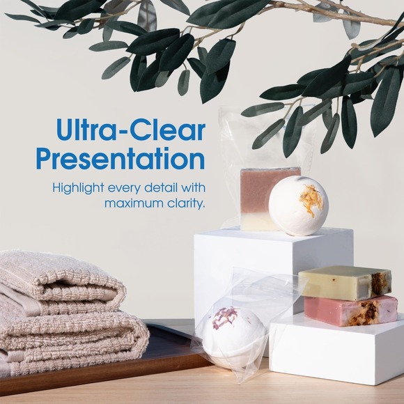 200 Clear Resealable Cello Bag 8"x10" Poly Self Seal Food Safe Shipping Supplies - Picture 4 of 6